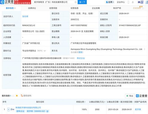 航宇微在广东成立科技发展公司，布局AI与卫星业务及信息系统集成服务